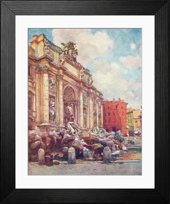 Framed Print : Fountain of Trevi, c1905. Artist: Alberto Pisa Framed Print : Fountain of Trevi, c1905. Artist: Alberto Pisa