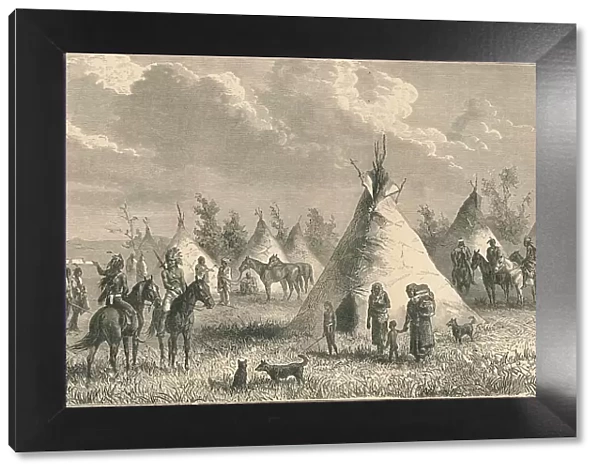 Village of Prairie Indians, c19th century