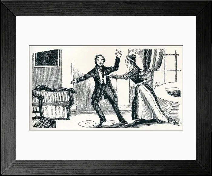 Framed Print : Murder of Captain Lawson (A Cock), c1840, (1902) Framed Print : Murder of Captain Lawson (A Cock), c1840, (1902)