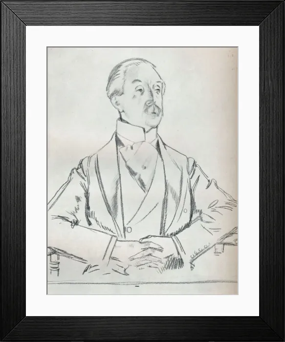 Framed Print : Portrait study in pencil, c20th century (1932). Artist: William Newenham Montague Orpen Framed Print : Portrait study in pencil, c20th century (1932). Artist: William Newenham Montague Orpen