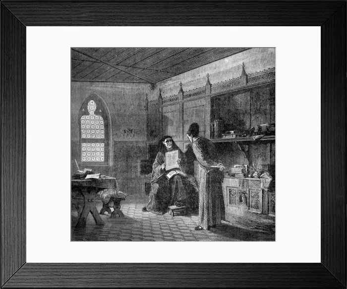 Framed Print : Copyist, 15th century (1882-1884) Framed Print : Copyist, 15th century (1882-1884)