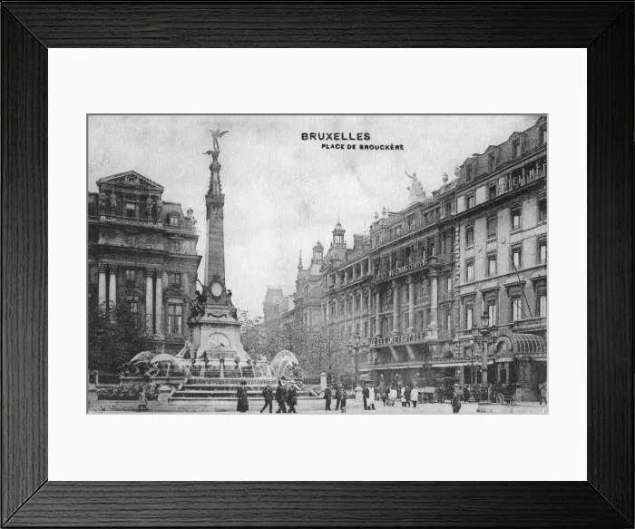 Framed Print : Place de Brouckere, Brussels, Belgium, c1918 Framed Print : Place de Brouckere, Brussels, Belgium, c1918
