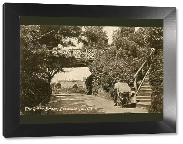 The Rustic Bridge, Boscombe Gardens, Bournemouth, Dorset, c1900-c1919(?)