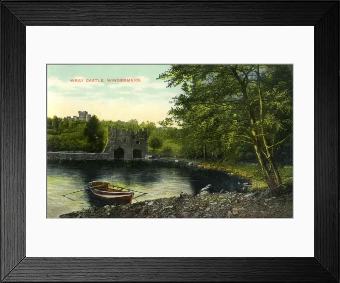 Framed Print : Wray Castle, Claife, Lancashire, early 20th century(?)