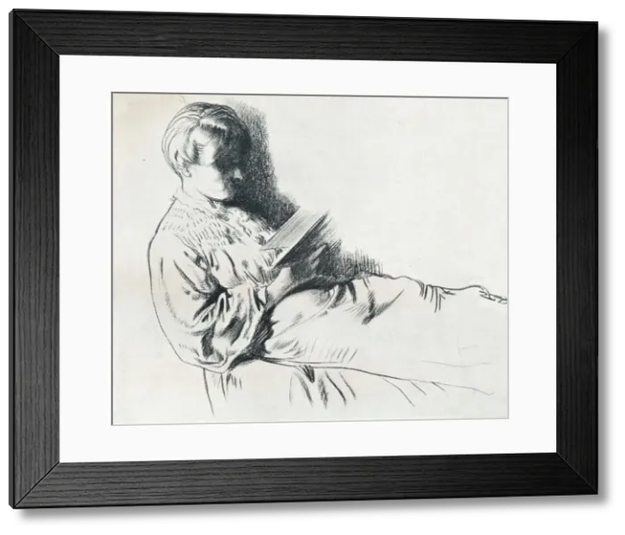Framed Print : Drawing in sanguine, c20th century (1932). Artist: William Newenham Montague Orpen Framed Print : Drawing in sanguine, c20th century (1932). Artist: William Newenham Montague Orpen