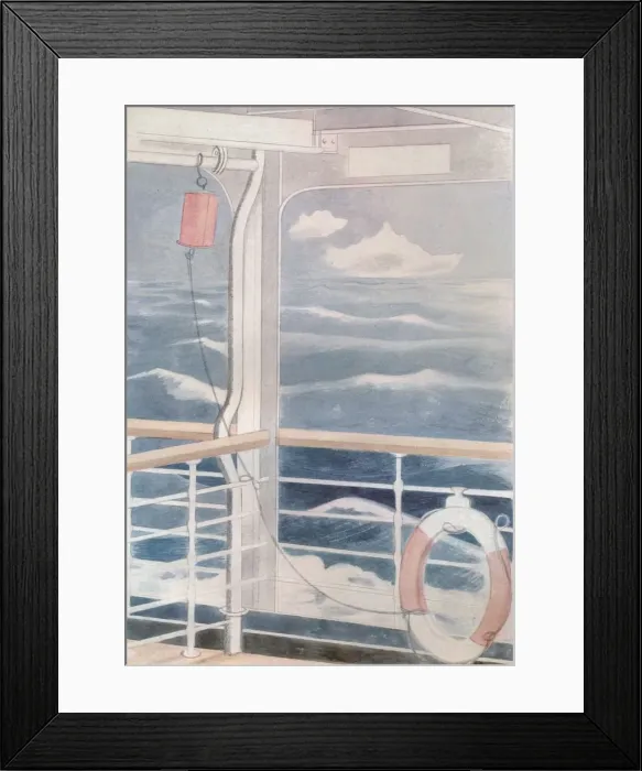 Framed Print : Atlantic, c20th century (1932). Artist: Paul Nash Framed Print : Atlantic, c20th century (1932). Artist: Paul Nash
