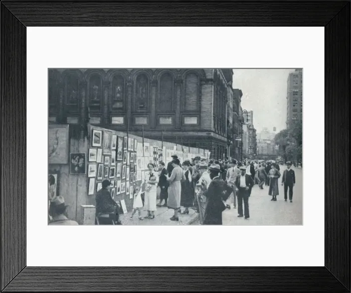 Framed Print : Washington Square, Greenwich Village, New York, USA, 1935 Framed Print : Washington Square, Greenwich Village, New York, USA, 1935