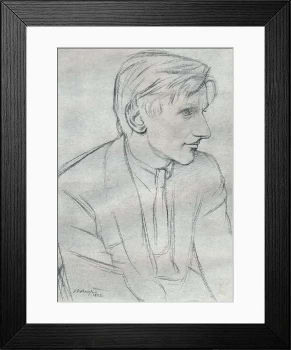 Framed Print : Edmund Charles Blunden (1896-1974), English poet, author and critic, 1933. Artist: William Rothenstein Framed Print : Edmund Charles Blunden (1896-1974), English poet, author and critic, 1933. Artist: William Rothenstein
