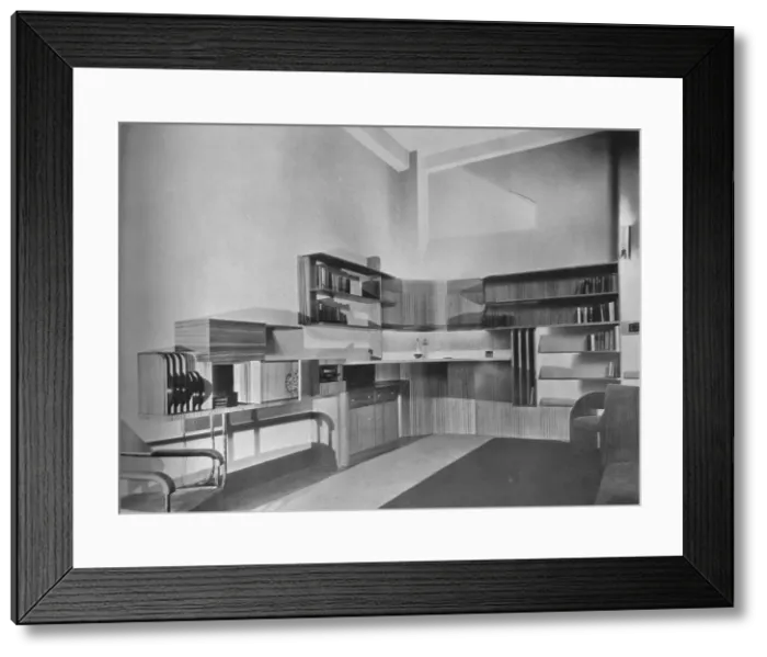Framed Print : The apartment of Ben Herzberg, New York. Designed by Howe and Lescaze, 1933 Framed Print : The apartment of Ben Herzberg, New York. Designed by Howe and Lescaze, 1933
