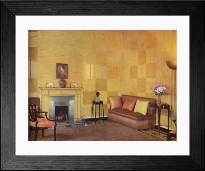Framed Print : Lady Leucha Warners living room as decorated by Ronald Fleming, 1933 Framed Print : Lady Leucha Warners living room as decorated by Ronald Fleming, 1933