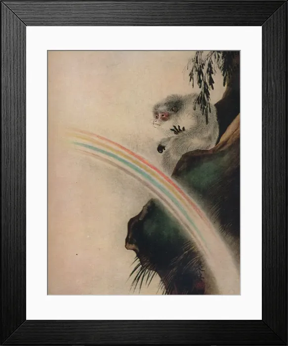Framed Print : Lacquer drawing on paper by Zeshin, 19th century. Artist: Shibata Zeshin Framed Print : Lacquer drawing on paper by Zeshin, 19th century. Artist: Shibata Zeshin