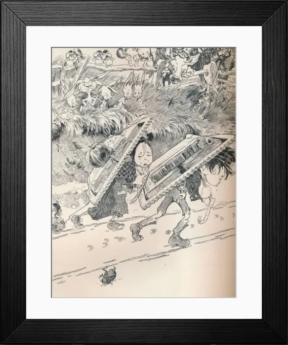 Framed Print : When School Began as we Remembered, c1890. Artist: Frederick Richardson Framed Print : When School Began as we Remembered, c1890. Artist: Frederick Richardson