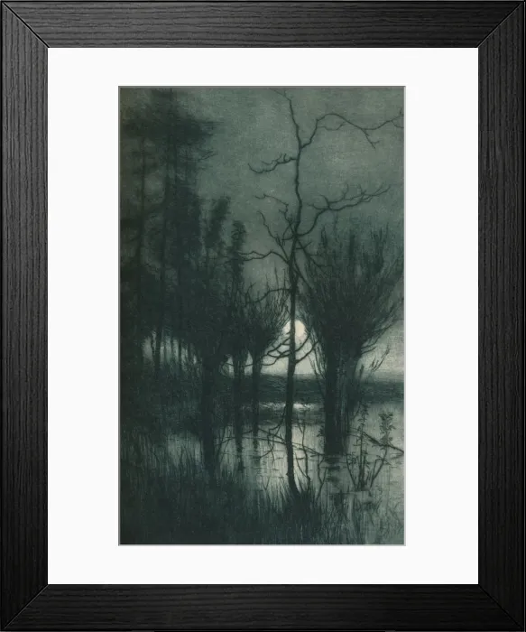 Framed Print : The Silent Moon, c1901. Artist: Alfred Edward East Framed Print : The Silent Moon, c1901. Artist: Alfred Edward East