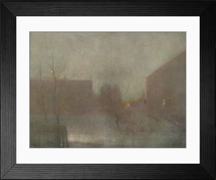 Framed Print : Nocturne Trafalgar Square Chelsea Snow, 1876 (1903-1904). Artist: James Abbott McNeill Whistler Framed Print : Nocturne Trafalgar Square Chelsea Snow, 1876 (1903-1904). Artist: James Abbott McNeill Whistler