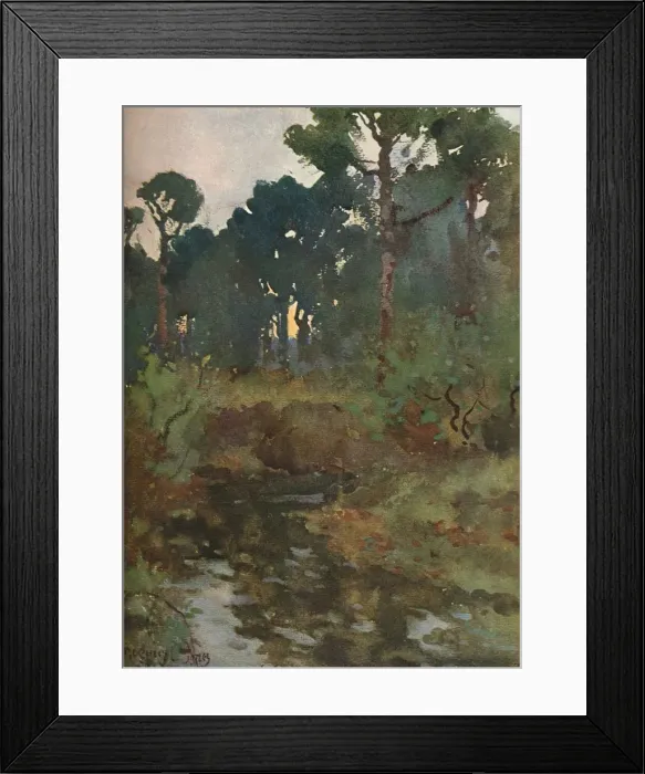Framed Print : Decorative Landscape Study, c1903 (1903-1904). Artist: Reginald Jones Framed Print : Decorative Landscape Study, c1903 (1903-1904). Artist: Reginald Jones