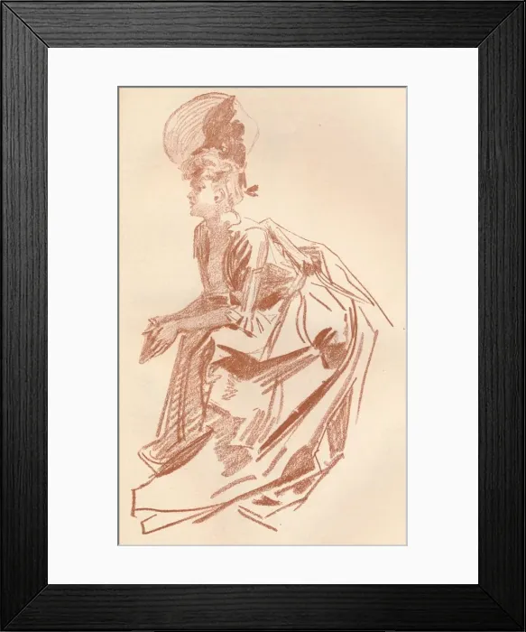 Framed Print : Drawing in Sanguine, c1900 (1903-1904). Artist: Jules Cheret Framed Print : Drawing in Sanguine, c1900 (1903-1904). Artist: Jules Cheret