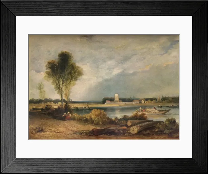 Framed Print : Landscape in Normandy, 19th century (1934). Artist: Richard Parkes Bonington Framed Print : Landscape in Normandy, 19th century (1934). Artist: Richard Parkes Bonington