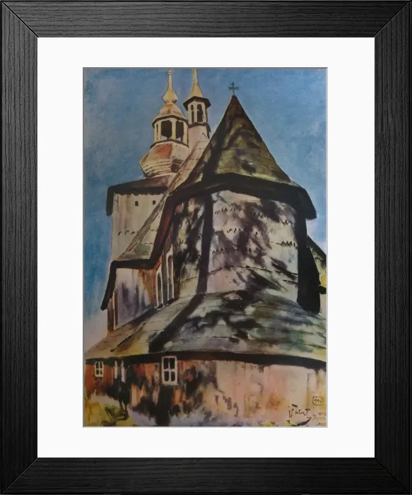 Framed Print : Church near Krakow, 1913 (1934). Artist: Julian Falat Framed Print : Church near Krakow, 1913 (1934). Artist: Julian Falat
