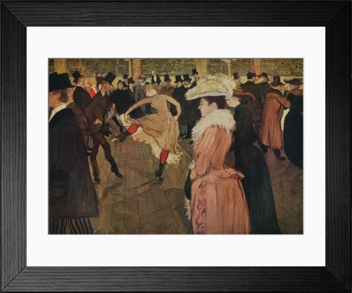 Framed Print : At the Moulin Rouge, the Dance, 1890 (1934). Artist: Henri de Toulouse-Lautrec Framed Print : At the Moulin Rouge, the Dance, 1890 (1934). Artist: Henri de Toulouse-Lautrec