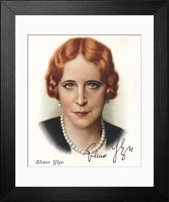 Framed Print : Elinor Glyn, 1937. Artists: Unknown, WD & HO Wills Framed Print : Elinor Glyn, 1937. Artists: Unknown, WD & HO Wills