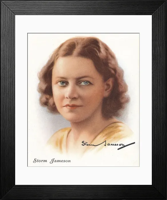 Framed Print : Storm Jameson, 1937 Framed Print : Storm Jameson, 1937
