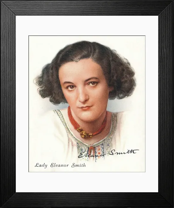 Framed Print : Lady Eleanor Smith, 1937. Artists: Unknown, WD & HO Wills Framed Print : Lady Eleanor Smith, 1937. Artists: Unknown, WD & HO Wills