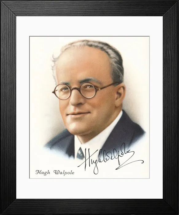 Framed Print : Hugh Walpole, 1937. Artists: Unknown, WD & HO Wills Framed Print : Hugh Walpole, 1937. Artists: Unknown, WD & HO Wills