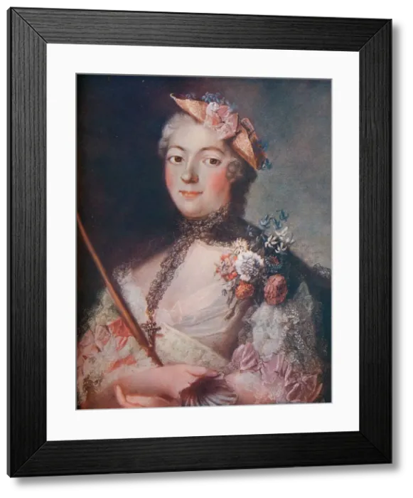 Framed Print : Portrait of a Lady, c18th century. Artist: Le Chevalier Framed Print : Portrait of a Lady, c18th century. Artist: Le Chevalier