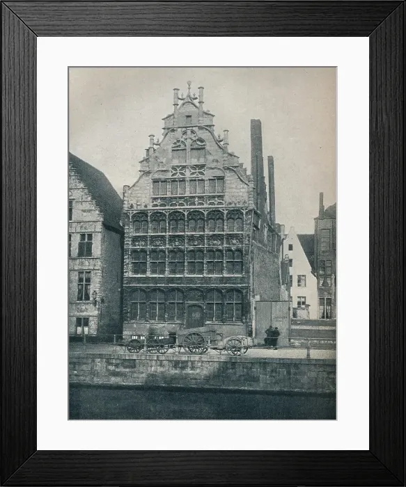 Framed Print : Hall of the Watermen`s Guild, Ghent, Belgium, c1900 (1914-1915). Artist: John Benjamin Stone Framed Print : Hall of the Watermen`s Guild, Ghent, Belgium, c1900 (1914-1915). Artist: John Benjamin Stone