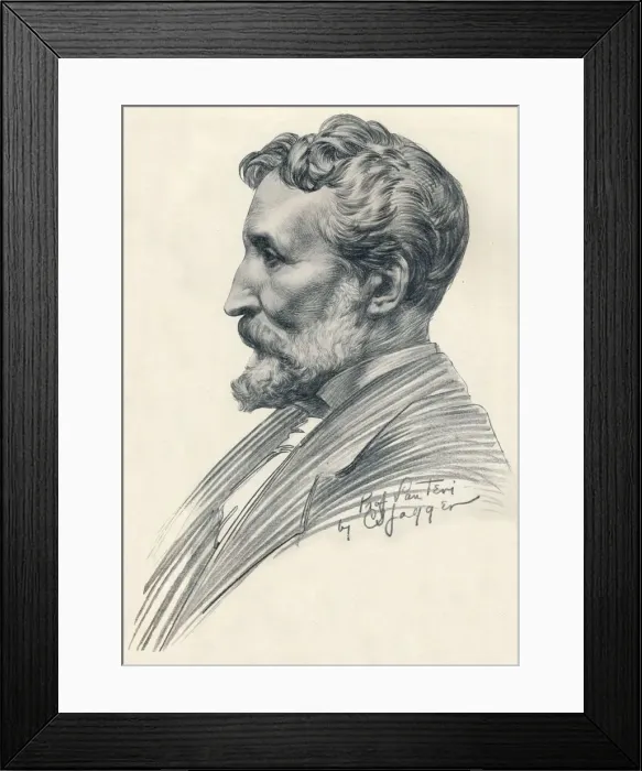 Framed Print : Edouard Lanteri, French-born British sculptor and medallist, c20th century (1914-1915). Artist: Charles Sargeant Jagger Framed Print : Edouard Lanteri, French-born British sculptor and medallist, c20th century (1914-1915). Artist: Charles Sargeant Jagger