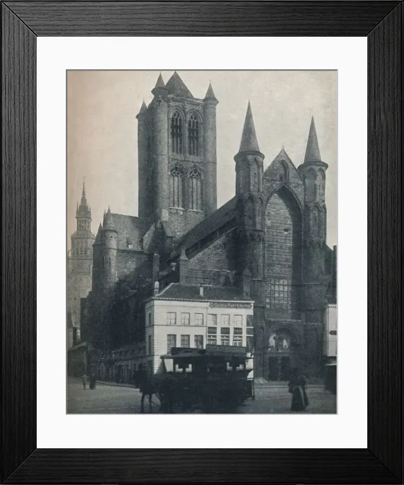 Framed Print : The Cathedral of St Bavo, Ghent, Belgium, c1900 (1914-1915). Artist: John Benjamin Stone Framed Print : The Cathedral of St Bavo, Ghent, Belgium, c1900 (1914-1915). Artist: John Benjamin Stone