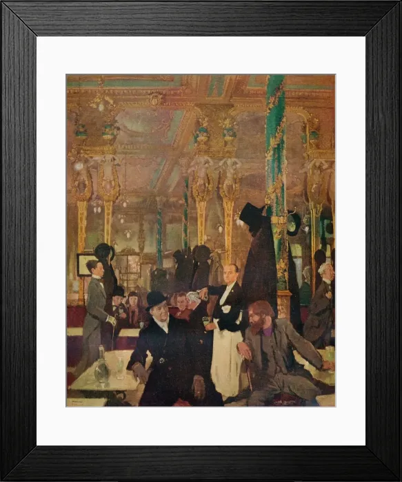 Framed Print : The Cafe Royal, London, 1912. Artist: William Newenham Montague Orpen Framed Print : The Cafe Royal, London, 1912. Artist: William Newenham Montague Orpen