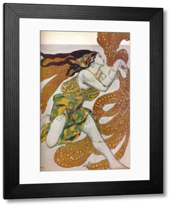 Framed Print : Narcisse: A Bacchante. Costume design for the dance Narcisse, 1911. Artist: Leon Bakst Framed Print : Narcisse: A Bacchante. Costume design for the dance Narcisse, 1911. Artist: Leon Bakst