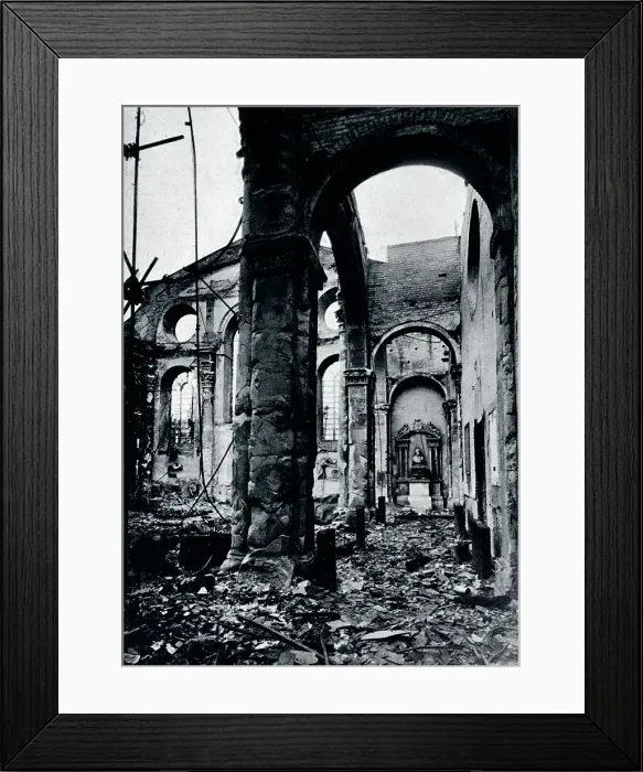 Framed Print : Interior of the Church of St. Mary Le Bow, Cheapside burnt out in an air raid, 1941 Framed Print : Interior of the Church of St. Mary Le Bow, Cheapside burnt out in an air raid, 1941