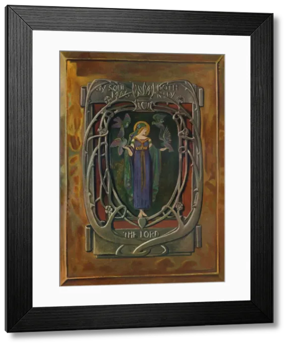 Framed Print : Enamel Plaque by Alexander Fisher, c1898. Artist: Alexander Fisher Framed Print : Enamel Plaque by Alexander Fisher, c1898. Artist: Alexander Fisher