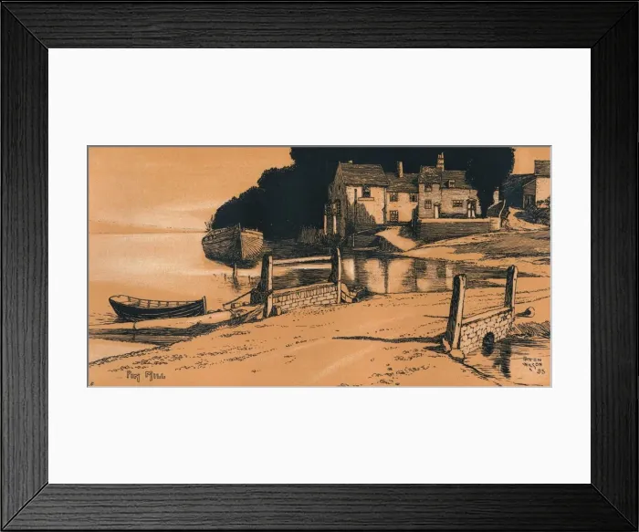 Framed Print : Pin Mill, 1895. Artist: Patten Wilson Framed Print : Pin Mill, 1895. Artist: Patten Wilson