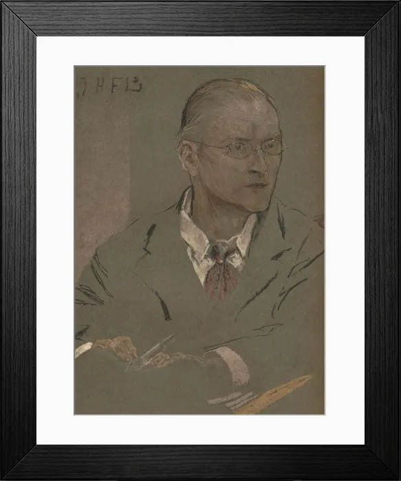 Framed Print : Charles Francis Annesley Voysey`, 1901 (1901-1902). Artist: John Henry Frederick Bacon Framed Print : Charles Francis Annesley Voysey`, 1901 (1901-1902). Artist: John Henry Frederick Bacon