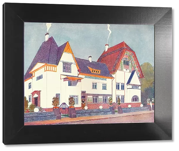 House at Darmstadt, designed by Professor Joseph Olbrich, c1900 (1901-1902). Artist: Josef Maria Olbrich