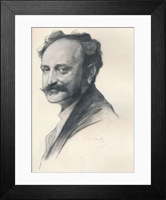Framed Print : Sketch Portrait of Dr Jules De Wlassics, Hungarian Minister of Education, c1901 (1901-1902). Artists: Fulop Laszlo, Philip A de Laszlo Framed Print : Sketch Portrait of Dr Jules De Wlassics, Hungarian Minister of Education, c1901 (1901-1902). Artists: Fulop Laszlo, Philip A de Laszlo