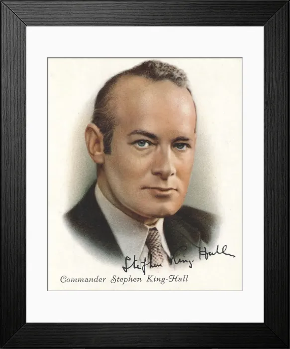 Framed Print : Commander Stephen King-Hall, 1937 Framed Print : Commander Stephen King-Hall, 1937