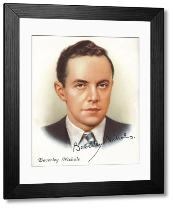 Framed Print : Beverley Nichols, 1937. Artist: Beverley Nichols Framed Print : Beverley Nichols, 1937. Artist: Beverley Nichols