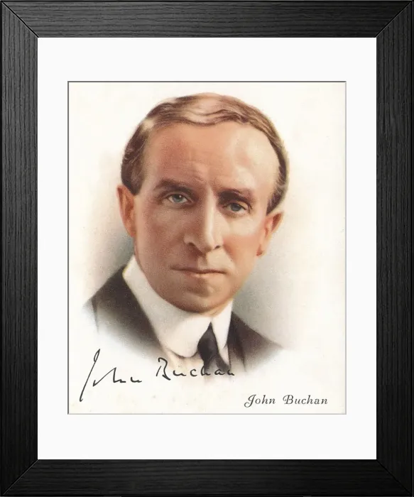 Framed Print : John Buchan, 1937. Artists: Unknown, WD & HO Wills Framed Print : John Buchan, 1937. Artists: Unknown, WD & HO Wills