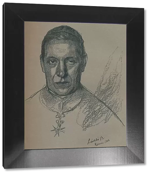 Sketch-Portrait of His Eminence Cardinal Rampolla, 1900 (1901-1902). Artists: Fulop Laszlo, Philip A de Laszlo