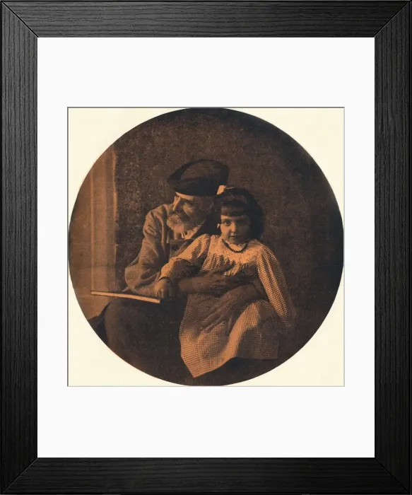 Framed Print : Portrait of Domenico Morelli and his Grandchild, c1900 (1901-1902). Artist: Alinari Framed Print : Portrait of Domenico Morelli and his Grandchild, c1900 (1901-1902). Artist: Alinari