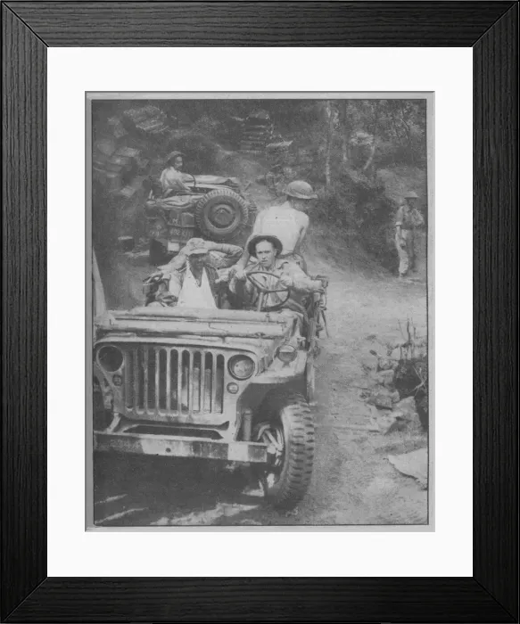 Framed Print : Jeep-Turned-Ambulance, 1943-44 Framed Print : Jeep-Turned-Ambulance, 1943-44