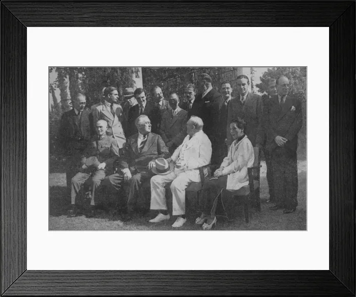 Framed Print : East Meets West in Pacific Victory Conclave, 1943-44 Framed Print : East Meets West in Pacific Victory Conclave, 1943-44