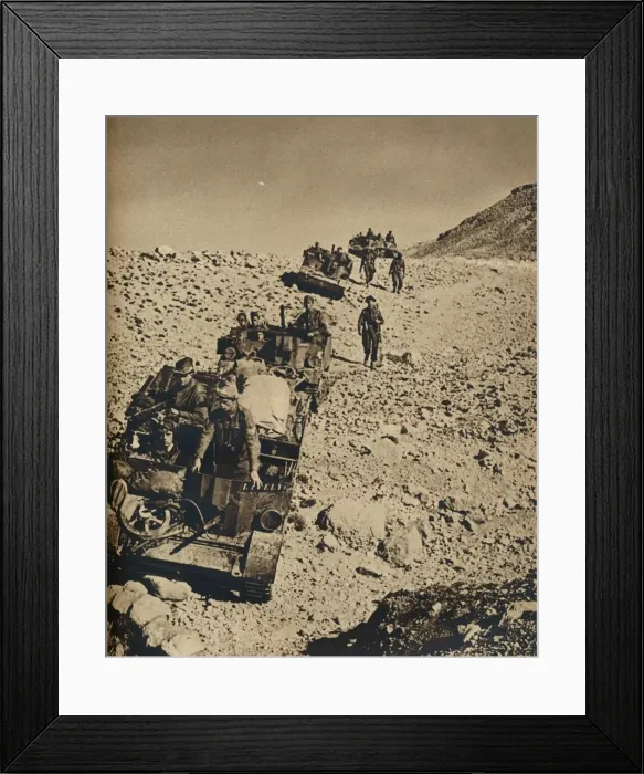 Framed Print : With Andersons Men in Tunisia, 1943 Framed Print : With Andersons Men in Tunisia, 1943