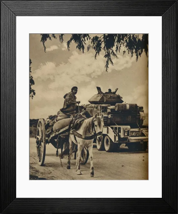 Framed Print : Old and New in North Africa, 1943 Framed Print : Old and New in North Africa, 1943