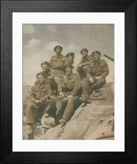 Framed Print : Victors of the Mareth Line, 1943 Framed Print : Victors of the Mareth Line, 1943
