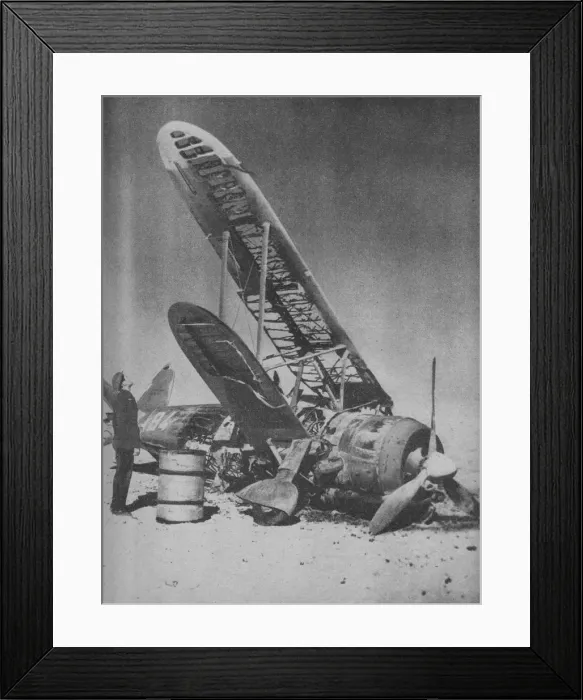 Framed Print : Crashed in the Regia Aeronauticas Graveyard, 1941